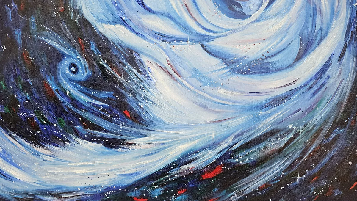 Kartina Kosmicheskaya roza - fragment 2